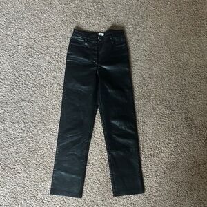 Aritzia Black Straight Leg Pants